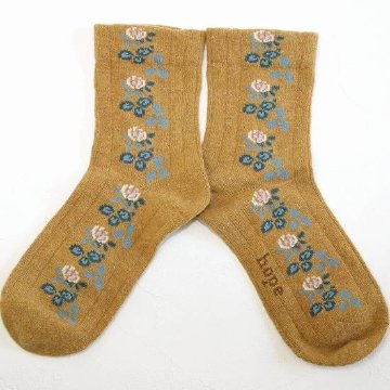 lucky motif　ソックス（三つ葉クローバー）の画像
