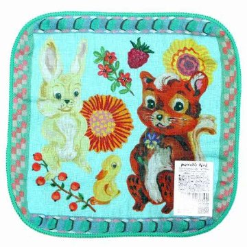 ナタリー・レテ　ガーゼハンドタオル（Squirrel-BL）の画像