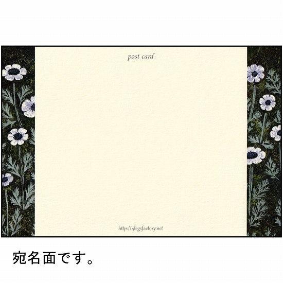 4legs ポストカード（うさぎとアネモネ）の画像