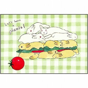 森山標子 ポストカード（ピクニックに行こう！）の画像