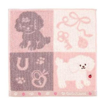 GuGu World タオルハンカチ（トイプードルと天道虫）の画像