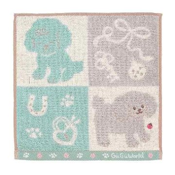 GuGu World タオルハンカチ（トイプードルと天道虫）の画像