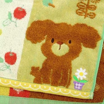 fu.re.ru ホイップクリーム　フェイスタオル（イヌ）イエローの画像