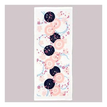 さいか　ガーゼたおる（桜と傘）の画像