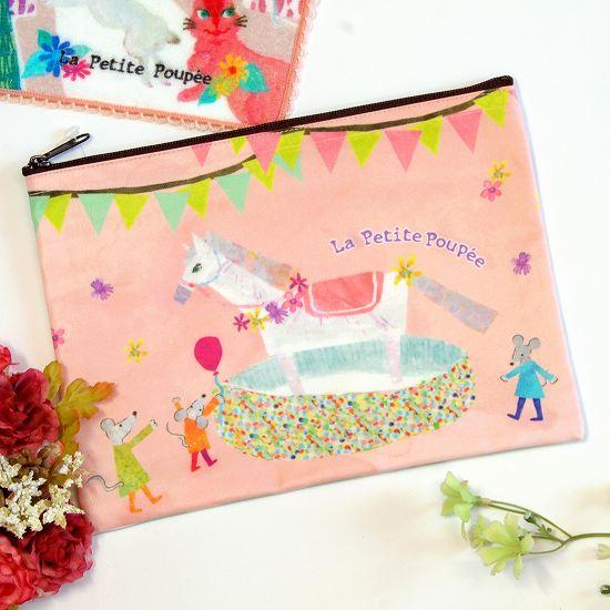 プティット・プぺ　ぺたんこポーチ（サーカスへ行く）の画像