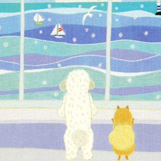 ひらいみも ポストカード（夏の窓：海）の画像