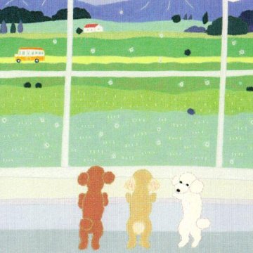 ひらいみも ポストカード（夏の窓：山と緑）の画像
