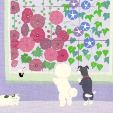 ひらいみも ポストカード（夏の窓：朝顔）の画像