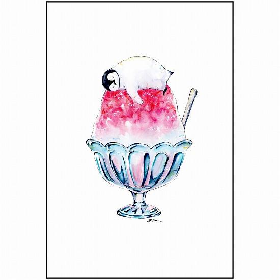 オトンノアトリエ ポストカード（ひんやりペンギン）の画像