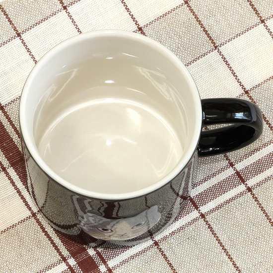 松尾ミユキ　マグ（Embossed cat face）BKの画像