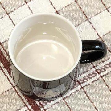 松尾ミユキ　マグ（Embossed cat face）BKの画像