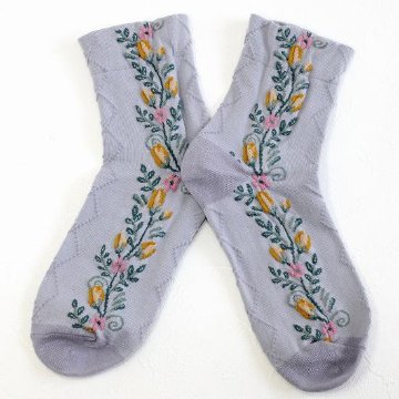 あなたに優しい靴下（サイド花）の画像