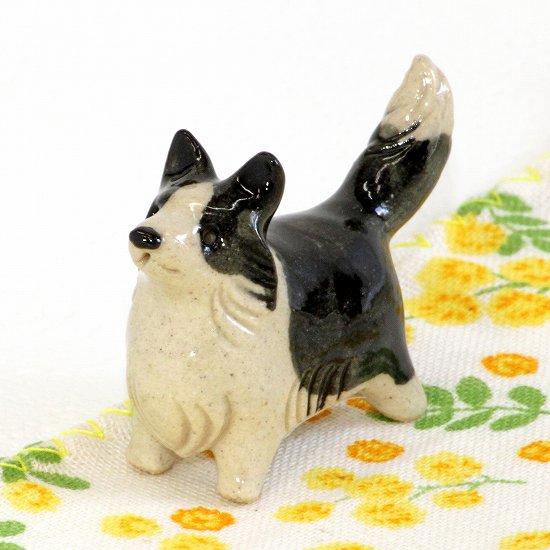 豆屋　箸置き（シェットランドシープドッグ　バイブラック）の画像