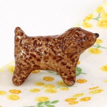 豆屋　箸置き（トイプードル　ブラウン）の画像