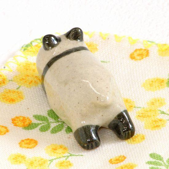 豆屋　箸置き（パンダ　うつぶせ　まっすぐ）の画像