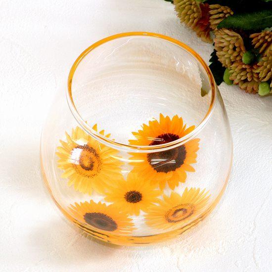 ゆらり　グラス（ひまわり）の画像