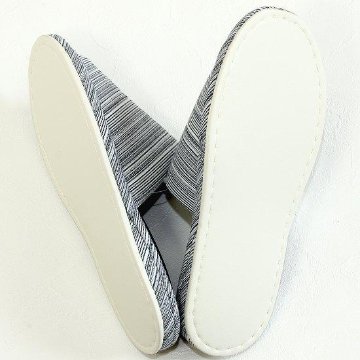 メッシュ中スリッパL（ボーダー）約27.0cmの画像