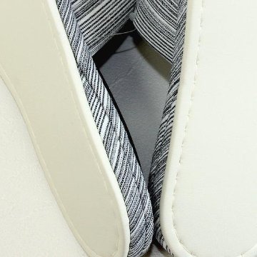 メッシュ中スリッパL（ボーダー）約27.0cmの画像