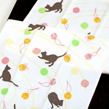 さいか　ガーゼたおる（すず遊び）ベージュイエローの画像