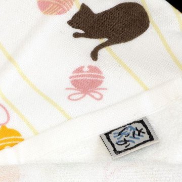 さいか　ガーゼたおる（すず遊び）ベージュイエローの画像