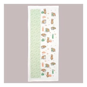 さいか　ガーゼたおる（こそどろわんこ）グリーンの画像