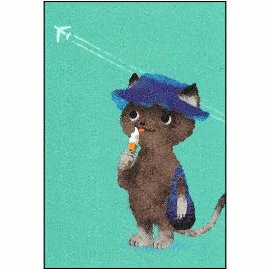 菜生　ポストカード（プチ旅行・猫）の画像