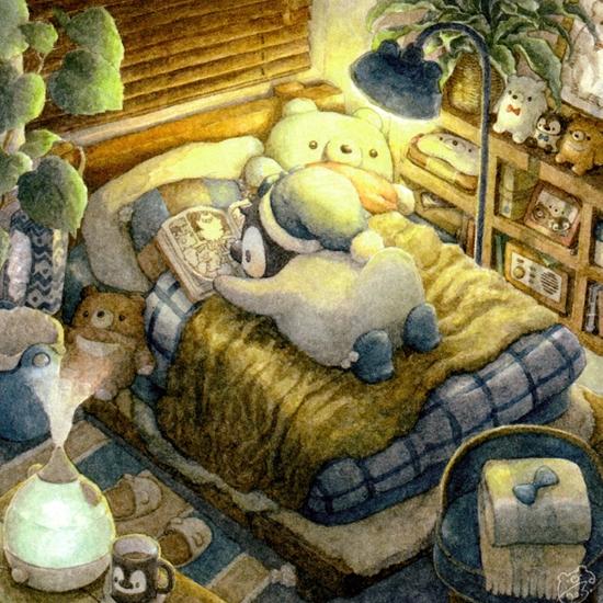 ちっぷ ポストカード（早く寝なさーい）の画像