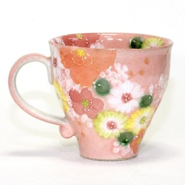 工房ゆずりは　マグ（紅彩花化粧）の画像