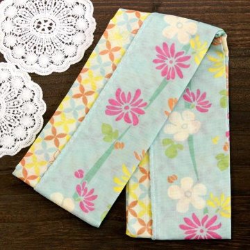 京都くろちく　両面ガーゼてぬぐい（秋明菊）の画像