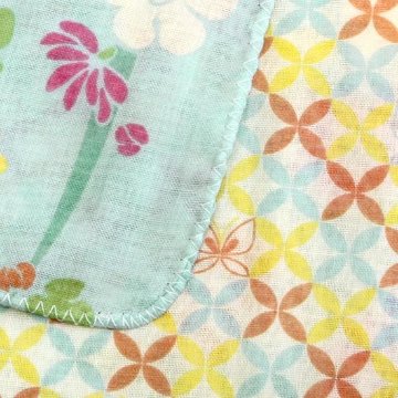 京都くろちく　両面ガーゼてぬぐい（秋明菊）の画像