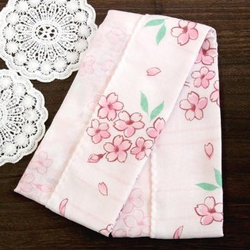 京都くろちく　両面ガーゼてぬぐい（桜香）の画像