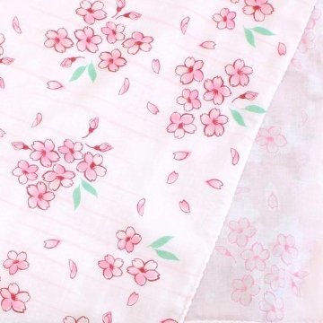 京都くろちく　両面ガーゼてぬぐい（桜香）の画像