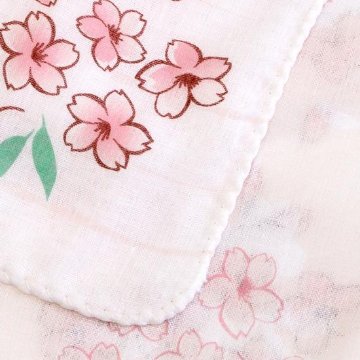 京都くろちく　両面ガーゼてぬぐい（桜香）の画像