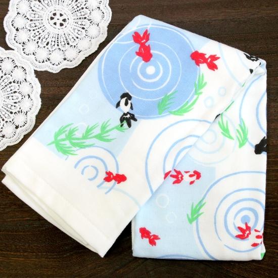 さいか　ガーゼたおる（金魚）の画像