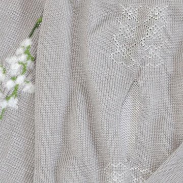 MAISON BLANCHE　おさんぽアームカバー　ロング丈（スズラン）ライトグレーの画像