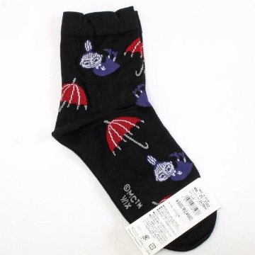 MOOMIN 冷感ソックス（傘とミイ）の画像
