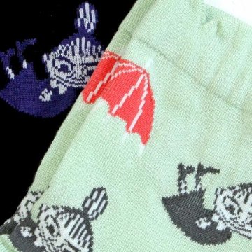 MOOMIN 冷感ソックス（傘とミイ）の画像