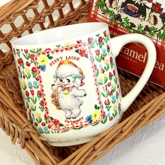 スイマー　総柄マグ　えんぴつアート（ラッフィー）の画像