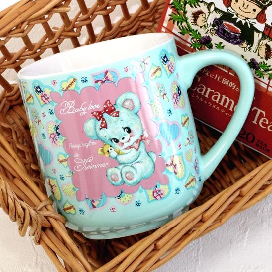 スイマー　総柄マグ　えんぴつアート（ハグリー）の画像