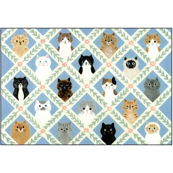 4legs ポストカード（猫のお顔）の画像