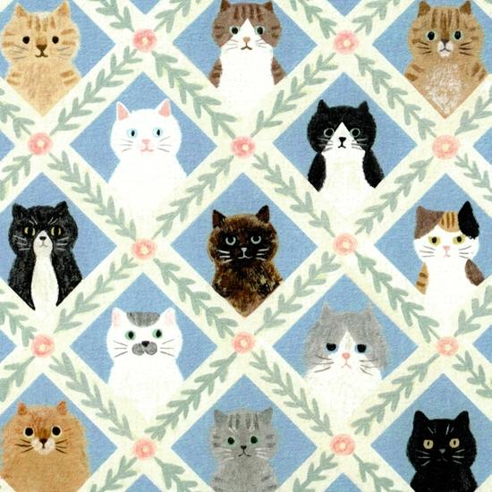 4legs ポストカード（猫のお顔）の画像