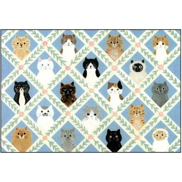 4legs ポストカード（猫のお顔）の画像