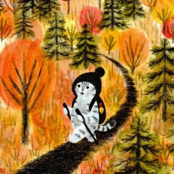 サバトラ旅日記 ポストカード（あき）の画像