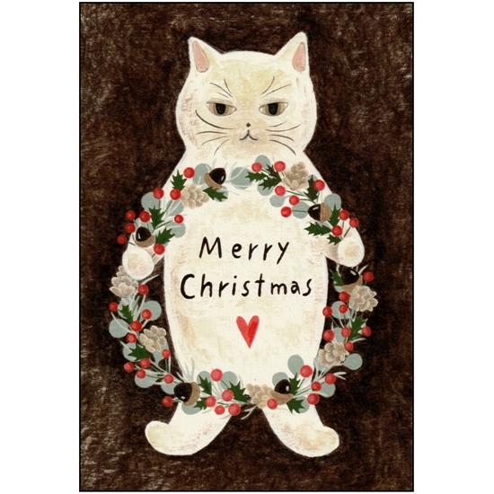 4legs ポストカード（猫のクリスマス）の画像
