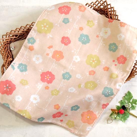 京都くろちく　両面ガーゼはんかち（桜うさぎ）の画像