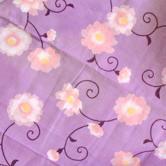 京都くろちく　両面ガーゼはんかち（夢宵花）の画像