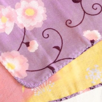 京都くろちく　両面ガーゼはんかち（夢宵花）の画像