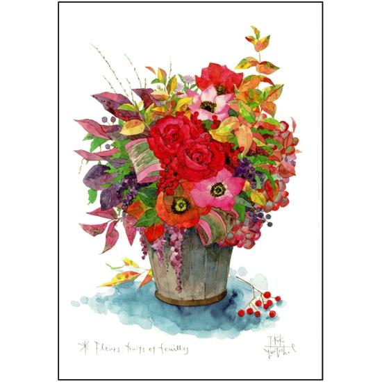 三好貴子 ポストカード（花、果実、そして葉）の画像