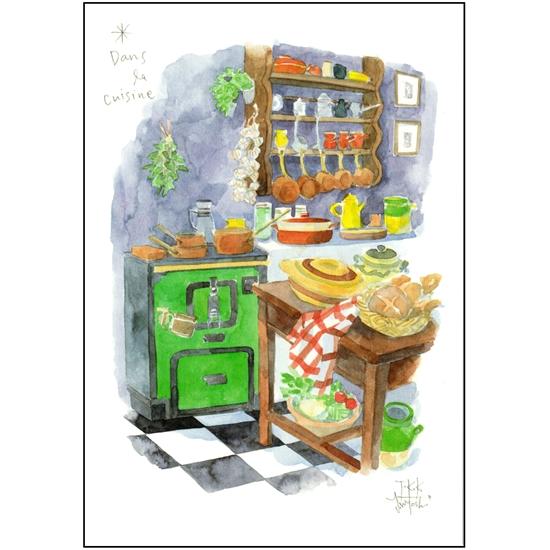 三好貴子 ポストカード（Dans la cuisine）の画像