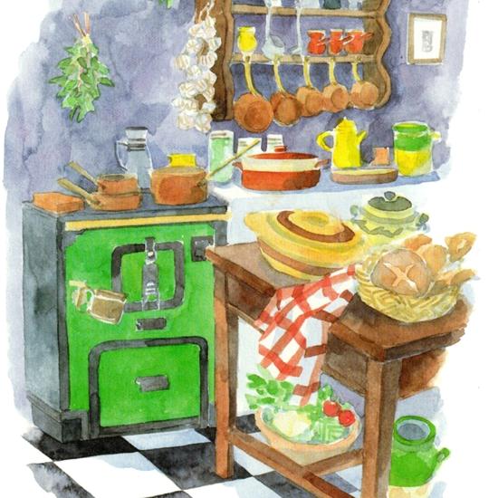 三好貴子 ポストカード（Dans la cuisine）の画像